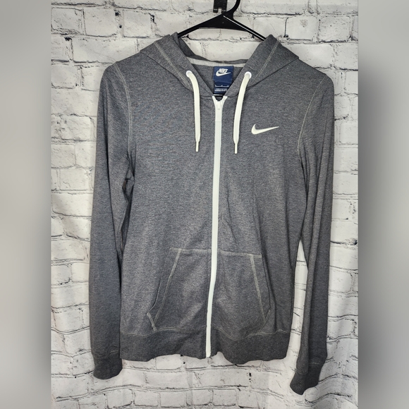 Nike Women's Gray Full Zip Hoodie Sweater Size Small - Picture 1 of 5